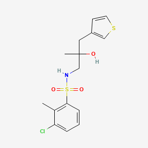 S-(3-chloro-2-methylphenyl)-2-hydroxy-2-methyl-3-(thiophen-3-yl)propane-1-sulfonamido