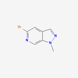 molecular formula C7H6BrN3 B2558684 5-溴-1-甲基-1H-吡唑并[3,4-c]吡啶 CAS No. 1337880-46-2