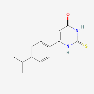 6-[4-(propan-2-yl)phenyl]-2-thioxo-2,3-dihydropyrimidin-4(1H)-one