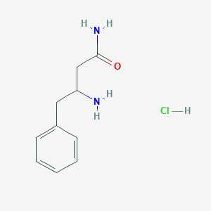 molecular formula C10H15ClN2O B2558689 3-Amino-4-phenylbutanamide;hydrochloride CAS No. 30066-27-4