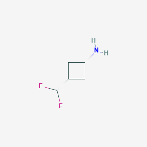 molecular formula C5H9F2N B2558722 3-(Difluoromethyl)cyclobutan-1-amine CAS No. 1785626-63-2