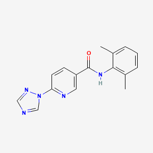 N-(2,6-dimethylphenyl)-6-(1H-1,2,4-triazol-1-yl)nicotinamide