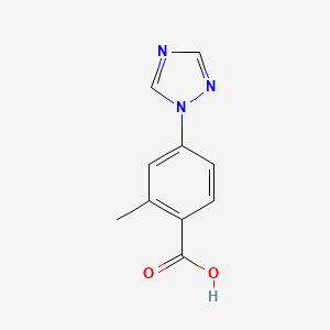 molecular formula C10H9N3O2 B2558737 2-methyl-4-(1H-1,2,4-triazol-1-yl)benzoic acid CAS No. 220141-17-3