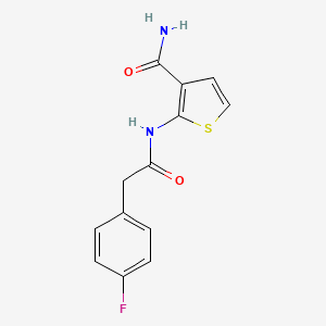 2-(2-(4-Fluorophenyl)acetamido)thiophene-3-carboxamide