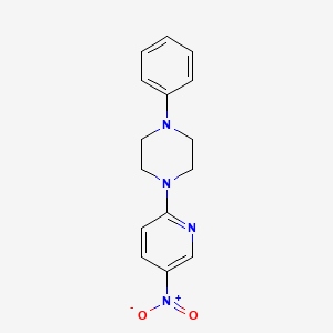 molecular formula C15H16N4O2 B2558757 1-(5-Nitropyridin-2-yl)-4-phenylpiperazine CAS No. 400088-76-8