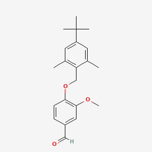 4-[(4-Tert-butyl-2,6-dimethylphenyl)methoxy]-3-methoxybenzaldehyde