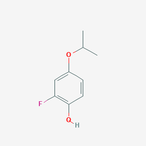 molecular formula C9H11FO2 B2558793 2-Fluoro-4-(propan-2-yloxy)phenol CAS No. 1243329-15-8