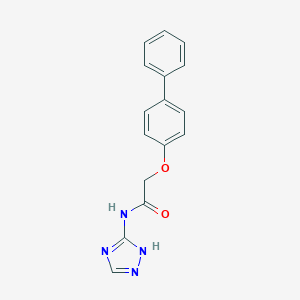 molecular formula C16H14N4O2 B255881 2-(biphenyl-4-yloxy)-N-4H-1,2,4-triazol-3-ylacetamide 