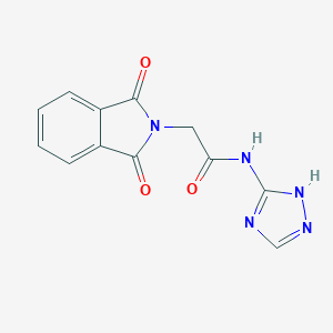 molecular formula C12H9N5O3 B255882 2-(1,3-dioxoisoindolin-2-yl)-N-(4H-1,2,4-triazol-3-yl)acetamide 