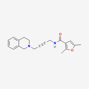molecular formula C20H22N2O2 B2558821 N-(4-(3,4-dihydroisoquinolin-2(1H)-yl)but-2-yn-1-yl)-2,5-dimethylfuran-3-carboxamide CAS No. 1351589-44-0
