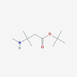 Tert-butyl 3-methyl-3-(methylamino)butanoate