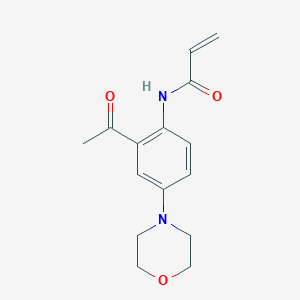 N-[2-acetyl-4-(morpholin-4-yl)phenyl]prop-2-enamide