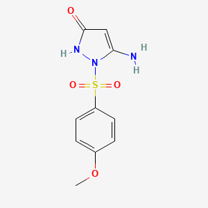 5-amino-1-(4-methoxybenzenesulfonyl)-1H-pyrazol-3-ol