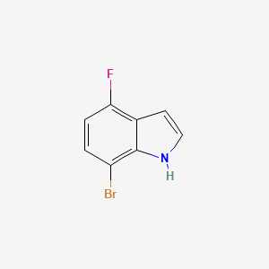 molecular formula C8H5BrFN B2558880 7-bromo-4-fluoro-1H-indole CAS No. 292636-09-0