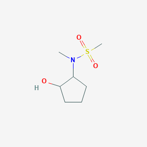 molecular formula C7H15NO3S B2558886 N-(2-hydroxycyclopentyl)-N-methylmethanesulfonamide CAS No. 2139855-62-0