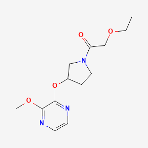 2-Ethoxy-1-(3-((3-methoxypyrazin-2-yl)oxy)pyrrolidin-1-yl)ethanone