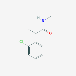 molecular formula C10H12ClNO B2558982 2-(2-chlorophenyl)-N-methylpropanamide CAS No. 1949-64-0