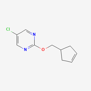 5-Chloro-2-[(cyclopent-3-en-1-yl)methoxy]pyrimidine