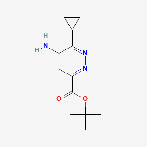 Tert-butyl 5-amino-6-cyclopropylpyridazine-3-carboxylate