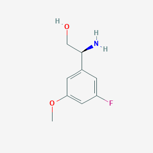 molecular formula C9H12FNO2 B2559004 (S)-2-Amino-2-(3-fluoro-5-methoxyphenyl)ethanol CAS No. 1212981-84-4