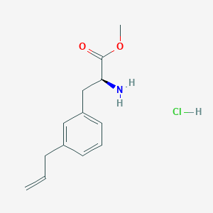 molecular formula C13H18ClNO2 B2559009 methyl (2S)-2-amino-3-(3-prop-2-enylphenyl)propanoate;hydrochloride CAS No. 847157-56-6