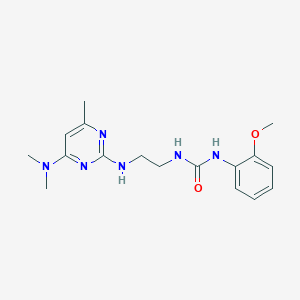 1-(2-((4-(Dimethylamino)-6-methylpyrimidin-2-yl)amino)ethyl)-3-(2-methoxyphenyl)urea
