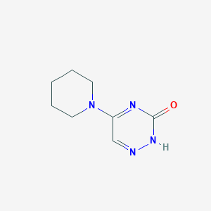 molecular formula C8H12N4O B255905 5-(1-piperidinyl)-1,2,4-triazin-3(2H)-one 