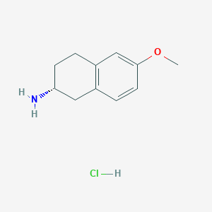molecular formula C11H16ClNO B2559063 (R)-6-Methoxy-2-aminotetralin hydrochloride CAS No. 1229244-90-9