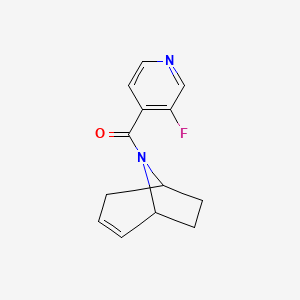 molecular formula C13H13FN2O B2559085 (1R,5S)-8-azabicyclo[3.2.1]oct-2-en-8-yl(3-fluoropyridin-4-yl)methanone CAS No. 2310014-69-6