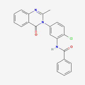 N-(2-chloro-5-(2-methyl-4-oxoquinazolin-3(4H)-yl)phenyl)benzamide