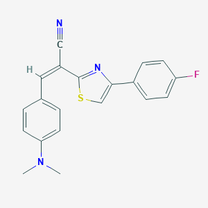 3-[4-(Dimethylamino)phenyl]-2-[4-(4-fluorophenyl)-1,3-thiazol-2-yl]acrylonitrile