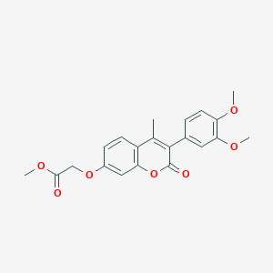 B2559105 Methyl 2-[3-(3,4-dimethoxyphenyl)-4-methyl-2-oxochromen-7-yl]oxyacetate CAS No. 869080-37-5