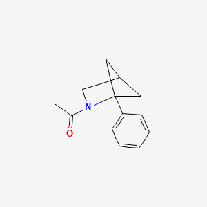 molecular formula C13H15NO B2559133 1-(1-Phenyl-2-azabicyclo[2.1.1]hexan-2-yl)ethanone CAS No. 2253630-54-3
