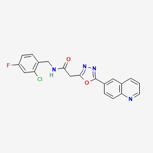 molecular formula C20H14ClFN4O2 B2559138 2-({4-[(3,4-二甲苯基)磺酰基]哌嗪-1-基}甲基)-3-(4-乙苯基)-3H-咪唑并[4,5-b]吡啶 CAS No. 1251622-38-4