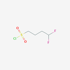 molecular formula C4H7ClF2O2S B2559145 4,4-二氟丁烷-1-磺酰氯 CAS No. 1785613-49-1