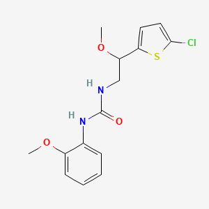 molecular formula C15H17ClN2O3S B2559158 1-(2-(5-Chlorothiophen-2-yl)-2-methoxyethyl)-3-(2-methoxyphenyl)urea CAS No. 2034258-59-6