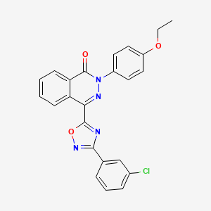 4-[3-(3-chlorophenyl)-1,2,4-oxadiazol-5-yl]-2-(4-ethoxyphenyl)phthalazin-1(2H)-one