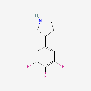 molecular formula C10H10F3N B2559173 3-(3,4,5-三氟苯基)吡咯烷 CAS No. 1260830-09-8