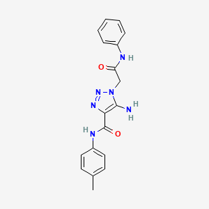 5-amino-N-(4-methylphenyl)-1-[2-oxo-2-(phenylamino)ethyl]-1H-1,2,3-triazole-4-carboxamide