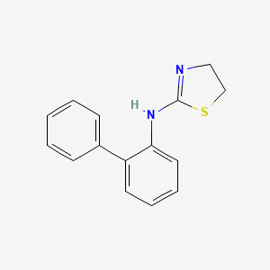 molecular formula C15H14N2S B2559185 N-(2-苯基苯基)-4,5-二氢-1,3-噻唑-2-胺 CAS No. 858008-78-3