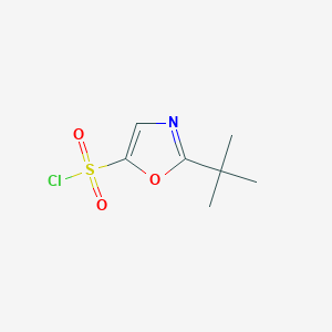 molecular formula C7H10ClNO3S B2559192 2-叔丁基-1,3-噁唑-5-磺酰氯 CAS No. 2309455-88-5