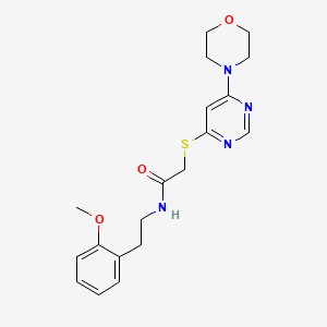 molecular formula C19H24N4O3S B2559204 N-(2-甲氧基苯乙基)-2-((6-吗啉嘧啶-4-基)硫代)乙酰胺 CAS No. 1171242-64-0