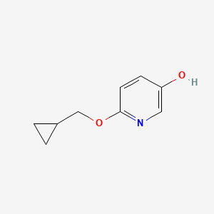 molecular formula C9H11NO2 B2559225 6-(Cyclopropylmethoxy)pyridin-3-ol CAS No. 1224719-40-7