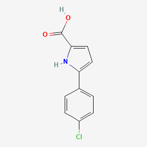 B2559240 5-(4-chlorophenyl)-1H-pyrrole-2-carboxylic Acid CAS No. 131172-61-7; 41019-45-8