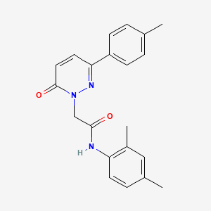 molecular formula C21H21N3O2 B2559243 N-(2,4-二甲苯基)-2-[3-(4-甲苯基)-6-氧代哒嗪-1-基]乙酰胺 CAS No. 922863-49-8