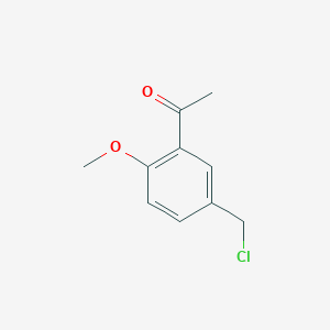 1-[5-(Chloromethyl)-2-methoxyphenyl]ethan-1-one