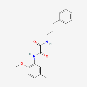 molecular formula C19H22N2O3 B2559295 N'-(2-methoxy-5-methylphenyl)-N-(3-phenylpropyl)oxamide CAS No. 899748-59-5