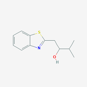 molecular formula C12H15NOS B025593 1-(Benzo[d]thiazol-2-yl)-3-methylbutan-2-ol CAS No. 107401-57-0