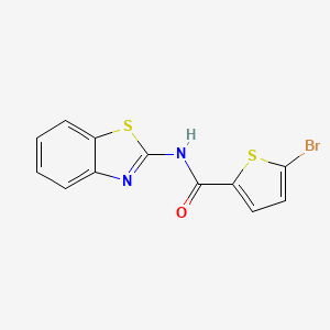 molecular formula C12H7BrN2OS2 B2559305 N-(benzo[d]thiazol-2-yl)-5-bromothiophene-2-carboxamide CAS No. 313404-36-3