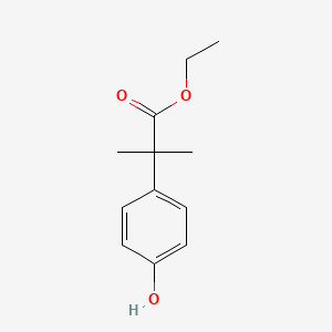 molecular formula C12H16O3 B2559311 Ethyl 2-(4-hydroxyphenyl)-2-methylpropanoate CAS No. 152270-53-6